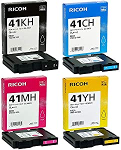 RICOH 純正インク SGカートリッジ GC41H 4色セット (GC41KH / GC41CH / GC41MH / GC41YH) SG 7100 SG 7200対応(中古品)の通販は