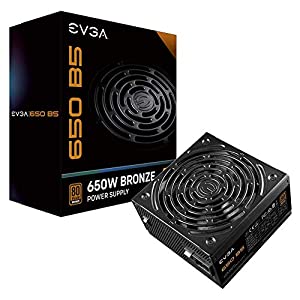 EVGA 220-B5-0650-V1 650 B5、80 Plus Bronze 650W、完膚無き迄にモジュラー、EVGA ECO流行り物、パウダーコンパクト150粍大きさ、ワット数(中古品)