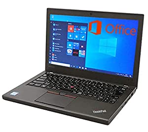 【MS Office 2019＆Win 10搭載】軽量薄型Lenovo ThinkPad X260/第6世代Core i5(2.3GHz)/メモリ8GB/SSD:512GB/12.5インチ/Ｗebカ