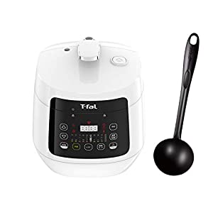 ティファール 電気圧力鍋 圧力鍋 ラクラ・クッカー エピスレードル オンパック ホワイト コンパクト 発酵 低温調理 時短レシピ