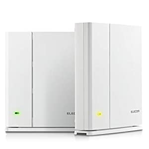 エレコム メッシュ WiFiルーター 無線LAN 親機＋中継器セット 11ac 1733＋800Mbps IPv6（IPoE）対応 日本メーカー 【iPhone11 /