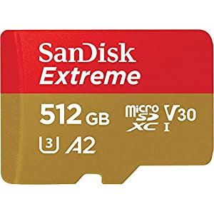 SanDisk マイクロSD 512GB サンディスク Extreme microSDXC A2 SDSQXA1-512G-GN6MN SD変換アダプターなし 海外パッケージ品(中古
