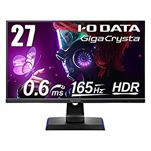 IODATA ゲーミングモニター 27インチ GigaCrysta 165Hz 0.6ms TNパネル (PS5/AMD FreeSync/HDMI×3/DisplayPort/スピーカー付/高