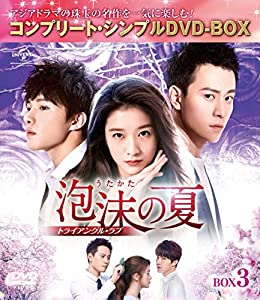 水の泡の夏~三角形・優しいこと~ BOX3(コンプリート・シンプルヴィデオディスク‐BOX5,000円続きもの)(継続期間押さえる生み出すこと)(中古品)