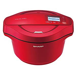 シャープ 水なし自動調理鍋 2.4L レッド系SHARP ヘルシオホットクック KN-HW24F-R(中古品)