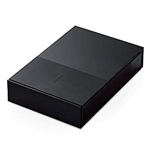 エレコム 外付けハードディスク 1TB USB3.2(Gen1) 4K テレビ録画/パソコン対応 静音ファンレス設計 ELD-GTV010UBK(中古品)