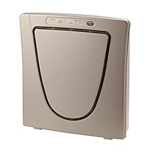 ツインバード 空気清浄機 12畳 脱臭 マイナスイオン メタリックベージュ AC-5943VO(中古品)