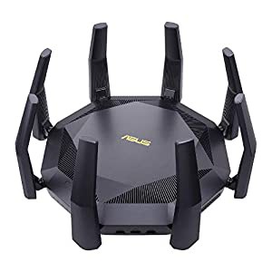 ASUSTek WiFi 無線 ルーター WiFi6 4804+1148Mbps デュアルバンド RT-AX89X メッシュ機能付 PS5/Nintendo Switch/スマホ 対応(中