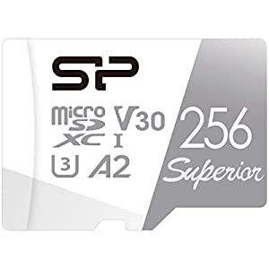 シリコンパワー microSD 256GB UHS-I U3 V30 A2 規格 4K Ultra HD 対応 最大速度100MB/s 5年保証 SP256GBSTXDA2V20SP(中古品)