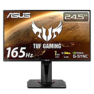 ASUSTek ゲーミングモニター TUF Gaming VG259QR 24.5インチ/フルHD/IPS/165Hz/1ms/PS5対応/G-Sync compatible/DPHDMIx2/3年保