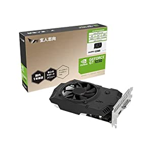 玄人志向 NVIDIA GeForce GT1030 搭載 グラフィックボード DDR4 2GB 搭載モデル 【国内正規代理店品】 GF-GT1030-E2GB/D4(中古品