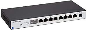 アイ・オー・データ 8ポートスイッチングハブ 2.5Gbps対応 メタル筐体 ファンレス・静音設計 ループ検知機能 土日サポート 3年保