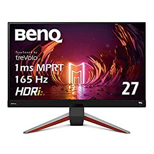 BenQ MOBIUZ EX2710Q ゲーミングモニター (27インチ/165Hz/IPS/WQHD/1ms/HDRi/HDR400/FreeSync Premium 2.1ch treVoloスピーカー