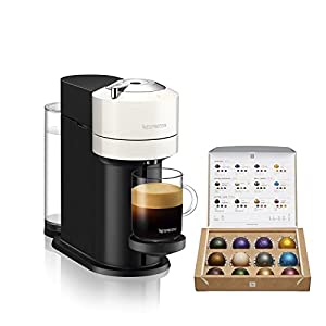 ネスプレッソ カプセル式コーヒーメーカー ヴァーチュオ ネクスト ホワイト 水タンク容量1.1L 遠心力抽出 ワンタッチ GDV1-WH-W(