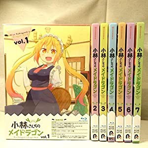 特典全付 初回版 小林さんちのメイドラゴン Blu-ray BD 全7巻セット(中古品)