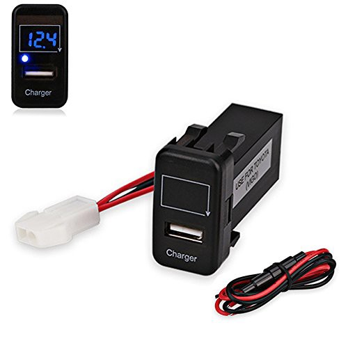 Polarlander 電圧計 トヨタ 5v 2 1a Usb充電ポート ダイハツ 汎用 Led デジタル 車 充電器 スマホ Iphone Android ボルトメーターforトヨの通販はau Pay マーケット Cente