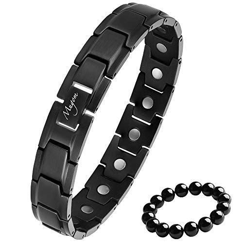 Cente Mugom 磁気ブレスレット メンズ ゲルマニウム ブレスレット 静電気除去 純チタン製 血行促進 睡眠改善 オシャレ 肩こり軽減 抗の通販はau Pay マーケット Cente