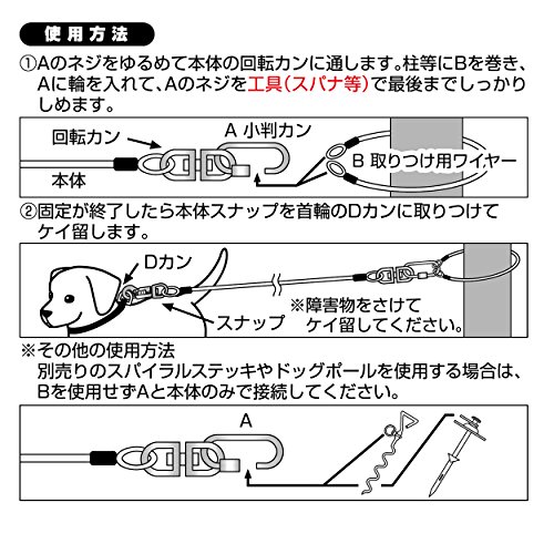 ペティオ Petio タフギア ロングワイヤーチェーン プラス レッド 小型犬用 3 0mmの通販はau Pay マーケット オリエントショップ