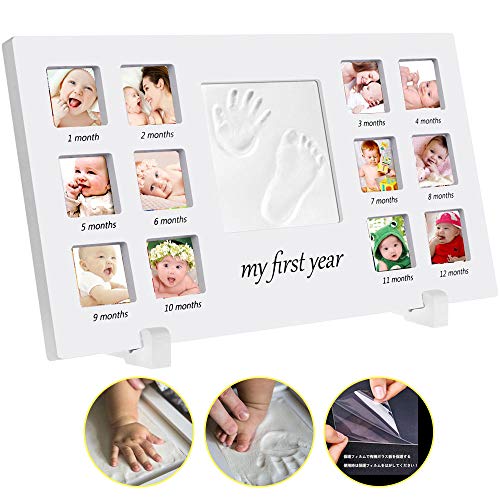 手形 赤ちゃん 手形 足形フレームベビー フォト フレーム 12枚写真立て 赤ちゃん手形記念品 ハンドプリント フットプリントフレームキッの通販はau Pay マーケット オリエントショップ