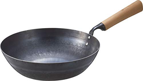 にちにち道具 鉄 フライパン 深型 IH対応 27cm 日本製 山田工業所 打ち出し 九十九 ブラック