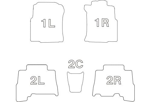 クラッツィオ フロアマット 立体タイプ 1台分セット ランドクルーザープラド H25(2013)/9*5人乗り スタンダードタイプ ブラック ET-0166 