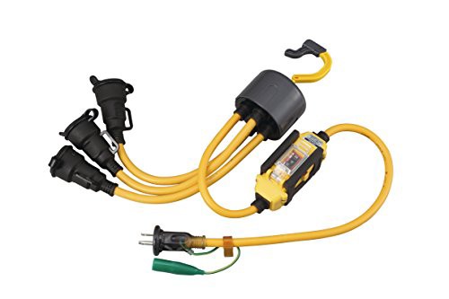 ハタヤ (HATAYA) ブランパス延長コード 屋外用 防雨型 VCT1.25* コンセント付 漏電遮断器付 BTX-013KC