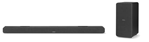 デノン(Denon) サウンドバー Dolby Atmosイネーブルドスピーカー内蔵 ワイヤレスサブウーハー付き 3.1.2ch DHT-S517K ブラック HDMI