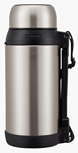 ピーコック 水筒 コップ付き 大型 保温 保冷 1960ml 大容量 ショルダーベルト 持ち手付き 高い保温力 ステンレス 魔法瓶 ステンレスボトル AXT-2001 XAの通販は