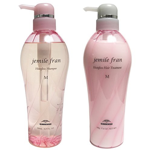 ミルボン ジェミールフラン ヒートグロス M シャンプー500ml トリートメント500g セット【jemile fran】の通販は