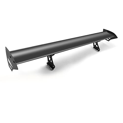 Bruce & Shark 135cm 53インチ 汎用GTウイング リアトランクレーシング スポイラーウイング 調整可能 アルミ製 ブラックの通販は