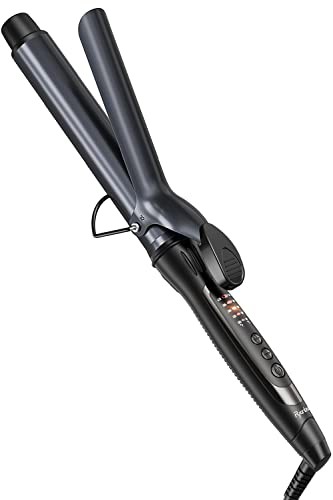 Ryanboo ヘアアイロン カールアイロン コテ 32mm カーリングアイロン 5段階温度調整 プロ仕様 MAX220* 海外対応(32mm, ブラック)の通販は