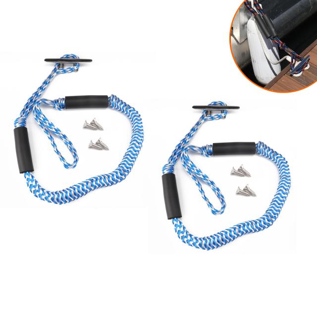 2スーツ/セット4/5/6インチフラットトップボートクリート+ 4インチ弾性ストリングセットモーターボート駐車ロープ駐車ロープカヤックバッファーストレッチロープ 5,185円