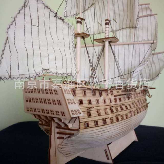 DIY木材組み立て勝利ロイヤル海軍船ヨットモデリングおもちゃの装飾の
