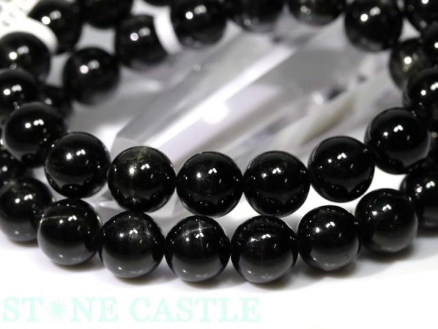 ☆高品質☆【天然石 ブレスレット】ブラックスター (最高級) (約10〜10.5mm) (ケース付) 母の日 ギフトの通販は
