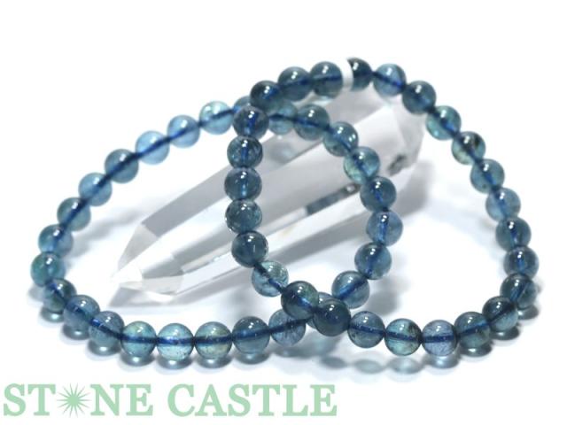 ☆高品質☆【天然石 ブレスレット】ディープアクアマリン (3A) (約7〜7.5mm)の通販は 8,892円