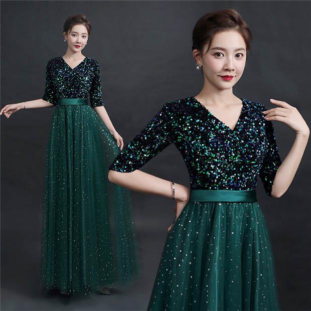 レビュー投稿で+5%還元】パーティードレス ロングドレス エレガント