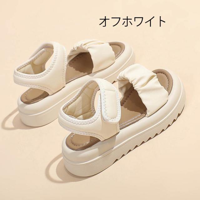 【レビュー投稿で+5%還元】スポーツサンダル 厚底 レディース コンフォート 歩きやすい 軽量 美脚効果 スポサン 厚底サンダル ビーチサンダル 厚底靴 カジュアル 夏 黒 ホワイト20.5 21.5 22.0 22.5 -25.0の通販は