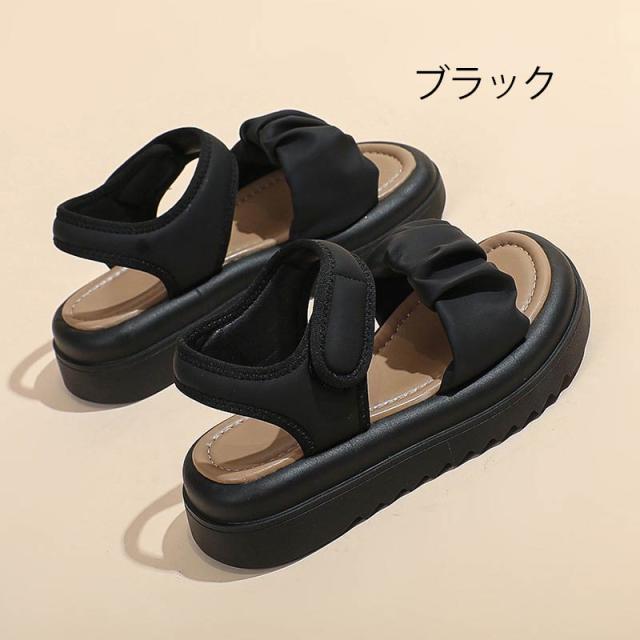 【レビュー投稿で+5%還元】スポーツサンダル 厚底 レディース コンフォート 歩きやすい 軽量 美脚効果 スポサン 厚底サンダル ビーチサンダル 厚底靴 カジュアル 夏 黒 ホワイト20.5 21.5 22.0 22.5 -25.0の通販は