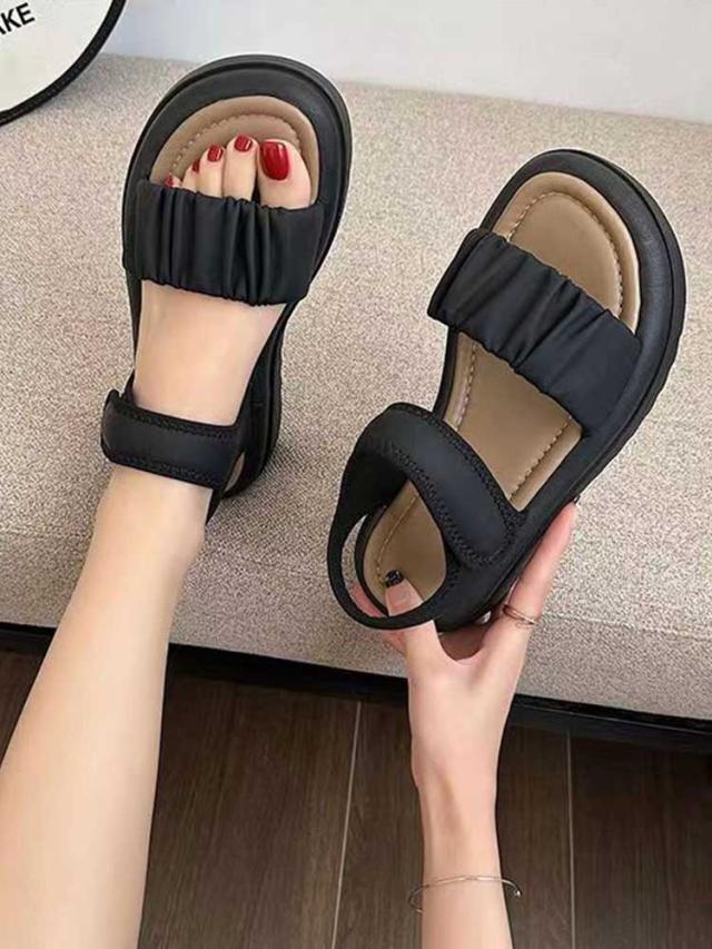 【レビュー投稿で+5%還元】スポーツサンダル 厚底 レディース コンフォート 歩きやすい 軽量 美脚効果 スポサン 厚底サンダル ビーチサンダル 厚底靴 カジュアル 夏 黒 ホワイト20.5 21.5 22.0 22.5 -25.0の通販は