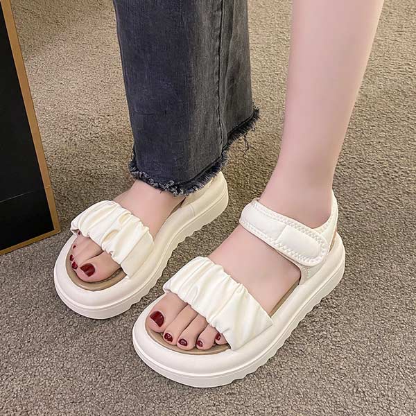 【レビュー投稿で+5%還元】スポーツサンダル 厚底 レディース コンフォート 歩きやすい 軽量 美脚効果 スポサン 厚底サンダル ビーチサンダル 厚底靴 カジュアル 夏 黒 ホワイト20.5 21.5 22.0 22.5 -25.0の通販は