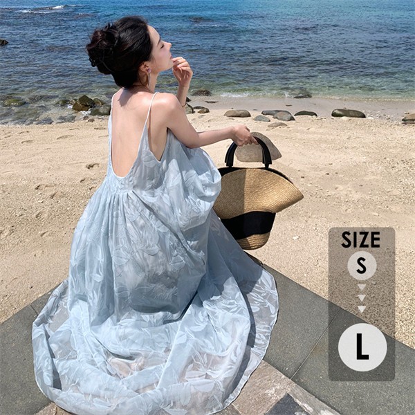 リゾートワンピース レディース サマードレス ワンピース 夏ワンピ ロング おしゃれ ファッション 春夏 カジュアル 体型カバー ゆったり 大きめ きれいめ ハワイ 沖縄 旅行用 大人 20代 30代 40代 可愛いの通販は