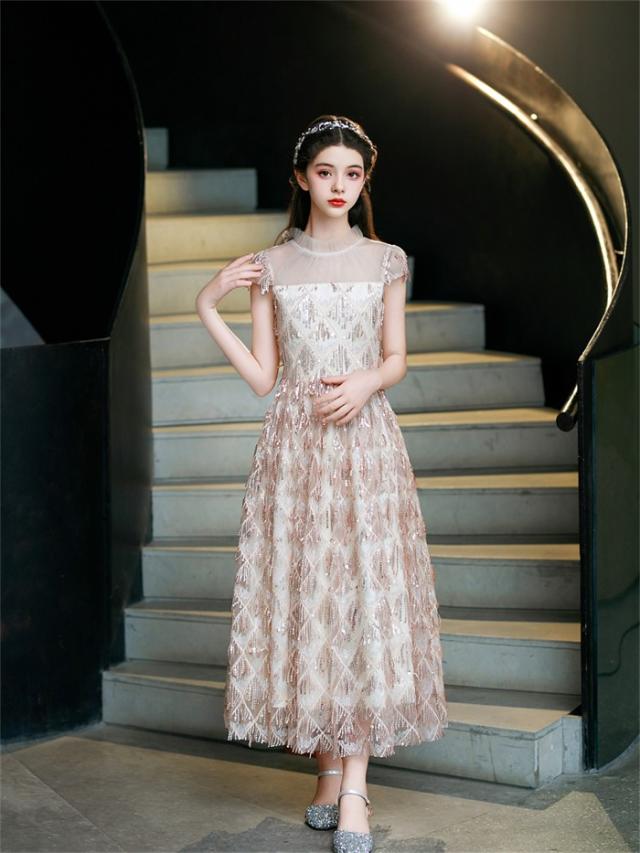 セレモニーワンピース 120 美品】プティマイン セレモニーワンピース