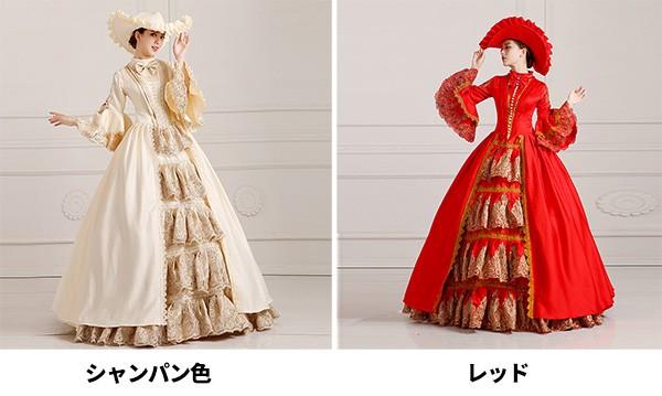 中世 貴婦人ドレス ステージ 衣装 中世ドレス ヨーロッパ 貴族 王族服