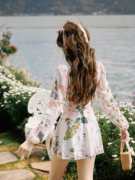 【レビュー投稿で+5%還元】ワンピース 水着 レディース 体型カバー 長袖 水着 レディース オールインワン ママ水着 みずぎ オトナ女子 セクシー ミズギ フ大きいサイズ ショートパンツ ぽっちゃり 露出控えめ 20代 30代 40代 50代 60代 ワンピース水着 かわいい M L 2L レビュー投稿で+5%還元】ワンピース 水着 レディース 体型カバー 長袖