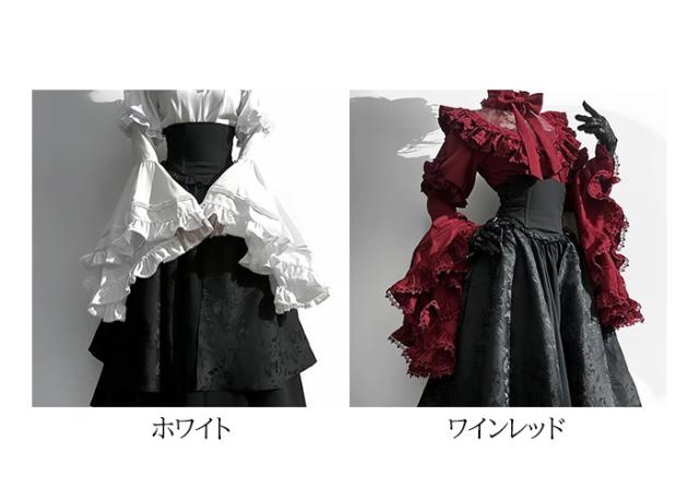 ロリータ コスチューム ハロウィン ブラウス スカート 上下セット