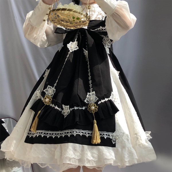 レビュー投稿で+5%還元】ワンピース ロリータワンピース リボン ハイ