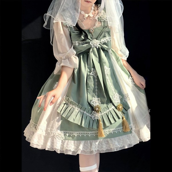 レビュー投稿で+5%還元】ワンピース ロリータワンピース リボン ハイ