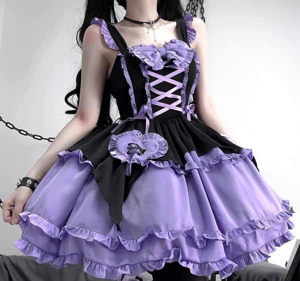 ワンピース ロリータ ハロウィン 魔女風 ウイッチ 魔法使い ショート丈 ミニ レディース ゴスロリ ハイウエスト Aライン 洋服 ロリィタファッション ノースリーブ コスチューム コスプレ 衣装 可愛い セクシー 仮装 パーティ イベント ステージda491m4m4lc ワンピース ロリータ ハロウィン 魔女風 ウイッチ 魔法使い ショート丈