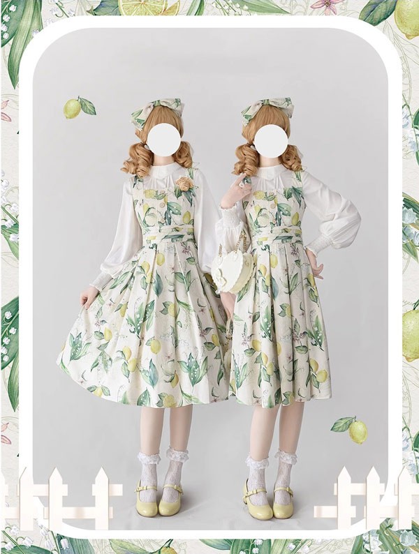 ロリータ ワンピース 花柄 レディース ゴスロリ ミモレ丈 クラロリ