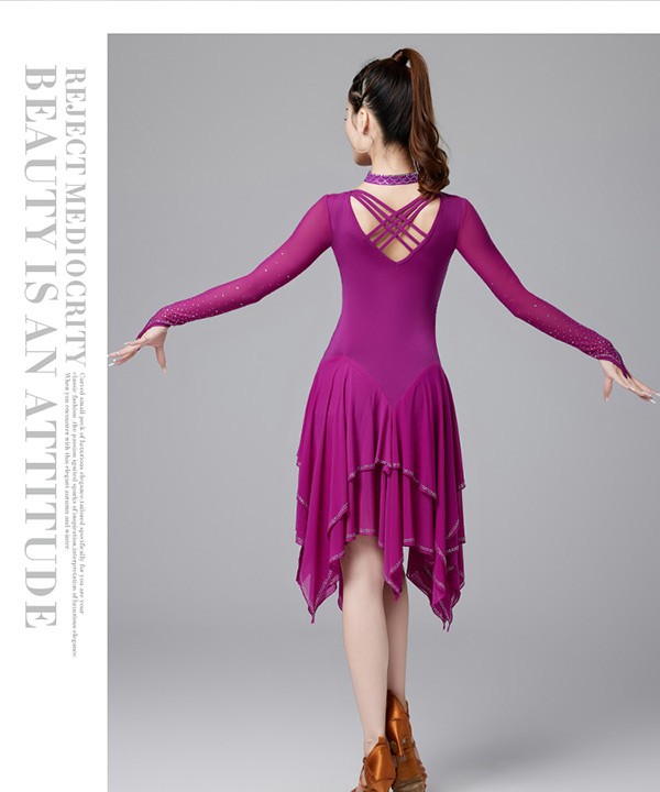 社交ダンス ラテンドレス ワンピース ラテン衣装 チャチャチャ ダンス